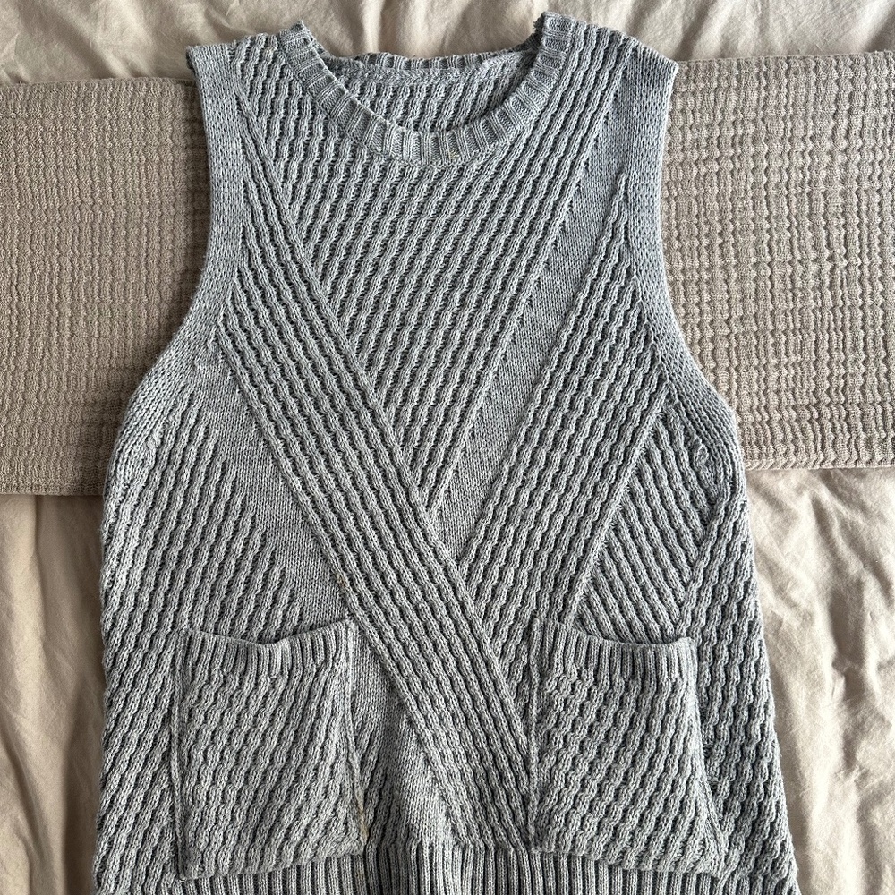 Grey Knit Vest